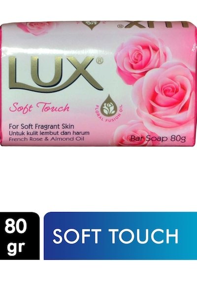 Lux Soft Touch Banyo Sabunu 6 x 80 G + Difaş Saç Fırçası + Tarak