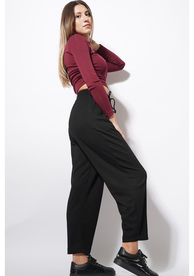 Ckm Moda Derp Modal Şalvar Balon Pantolon Siyah Ckm Moda Derp Modal Şalvar Balon Pantolon Siyah