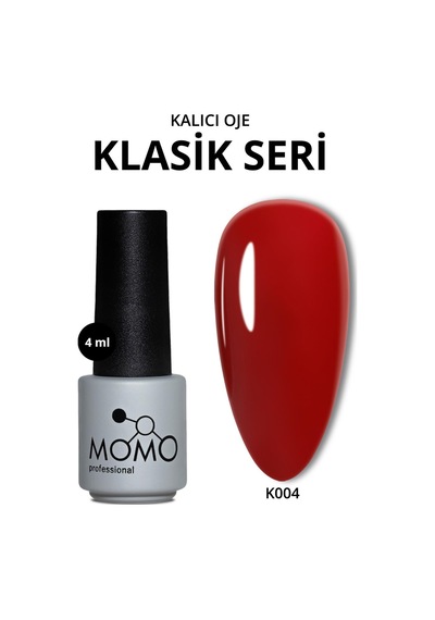 Momo Professional Kalıcı Oje K004 Kızıl Bordo 4 Ml