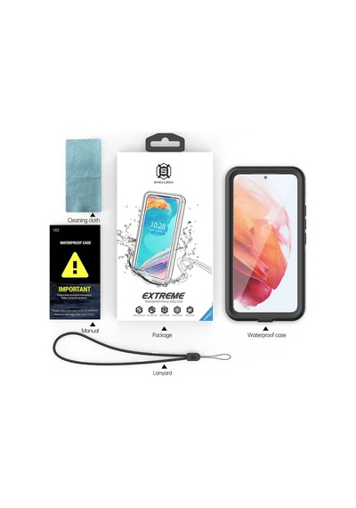 Samsung Uyumlu Galaxy S22 Kılıf Su Geçirmez 1-1 Tank Silikon Kapak