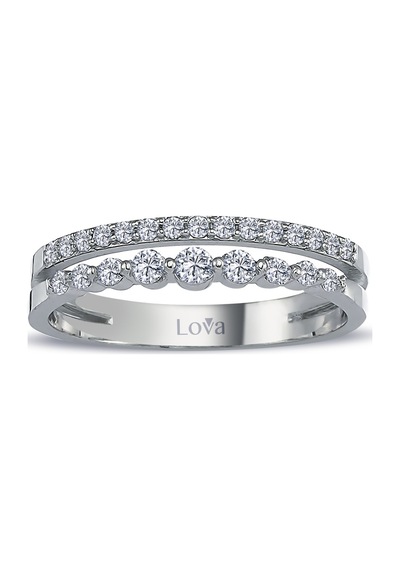 Lova Pırlanta Taşlı Ikili Şemşara Yüzük - 1030237