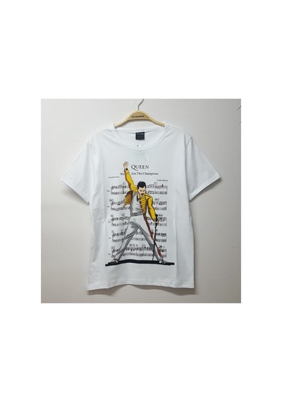 Noıssey Queen & Freddy Mercury - We Are The Champions T-shirt Et1223 Siyah