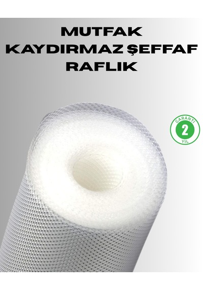 Mutfak Düzenleyicileri Kaydırmaz Şeffaf Raflık Çekmece Örtüsü 45x300 Cm