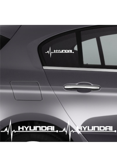 Hyundai İx55 İçin Uyumlu Aksesuar Oto Ritim Sticker 2 Adet 20 9 Cm