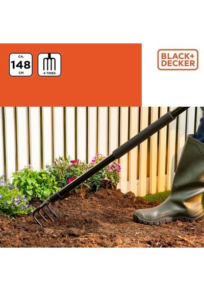 Black&decker Bxgtto7007 Bahçe Tırmığı148 Cm Siyah-turuncu