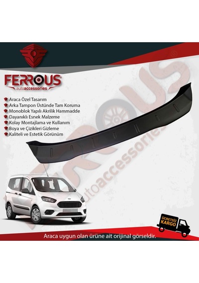 Ford Courier Arka Tampon Üstü Koruyucu 2014 Ve Üstü N11.15297