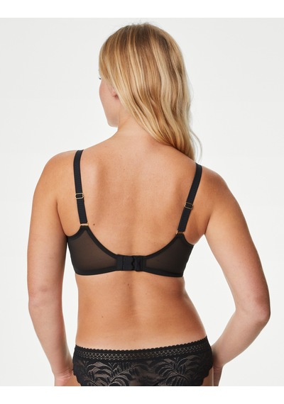Marks & Spencer Flexifit:trade Mark: Dantel Detaylı Balensiz Toparlayıcı Sütyen Siyah