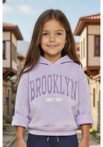 Riccotarz Kız Çocuk Göğsünde Brooklyn Yazı Baskılı Ve Kanguru Cepli 3 İplik Lila Eşofman Takım Lila Riccotarz Kız Çocuk Göğsünde Brooklyn Yazı Baskılı Ve Kanguru Cepli 3 İplik Lila Eşofman Takım Lila