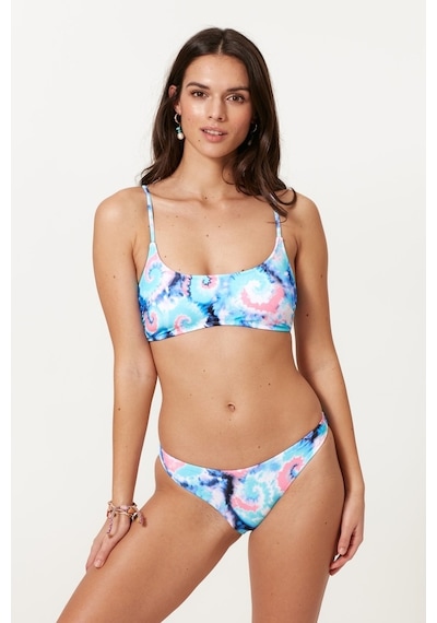 Pierre Cardin Askılı Büstiyer Bikini Takım 217203 Batik Desenli Çok Renkli