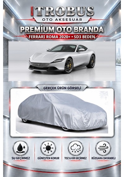 Ferrari Roma 2020 Ve Sonrası Uyumlu Premium Araba Brandası Oto Branda Sd3 Beden