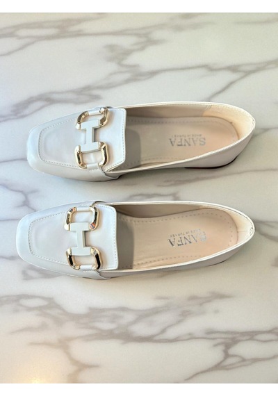 Aska Shoes Shoes Günlük Tokalı Babet 2025aska001 Bej