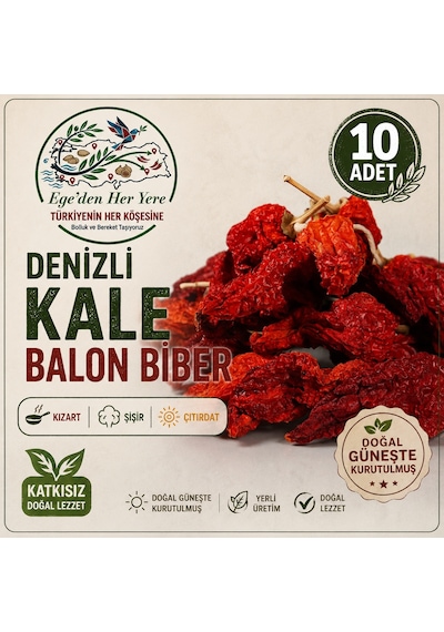Denizli Tatlı Kale Biberi Balonbiber 10'lu