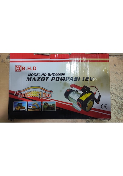 12v Kendinden Emişli Taşınabilir Yakıt/sıvı Yağ Aktarma Mazot Pompası Kod : Bhd00696