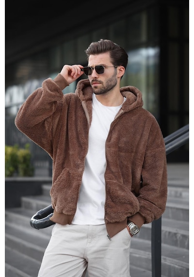 Madmext Kahverengi Peluş Over Fit Kapüşonlu Fermuarlı Erkek Sweatshirt 6049 Kahverengi Madmext Kahverengi Peluş Over Fit Kapüşonlu Fermuarlı Erkek Sweatshirt 6049 Kahverengi