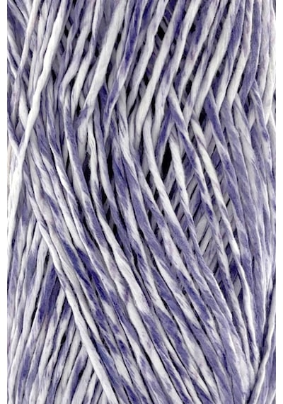 Premium Softee Raffia Yumuşak Ebruli Kağıt İp Çok Renkli Rafya İp El Örgü İpi Mor Batik