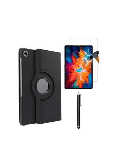 Matepad T8 Uyumlu Kılıf Tablet Kılıfı 3lü Set Siyah