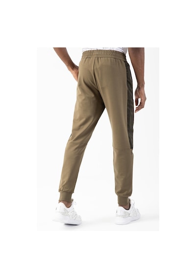 Maraton Sportswear Regular Erkek Ribana Paça Basic Açık Haki Eşofman Altı 21825 Açık Haki