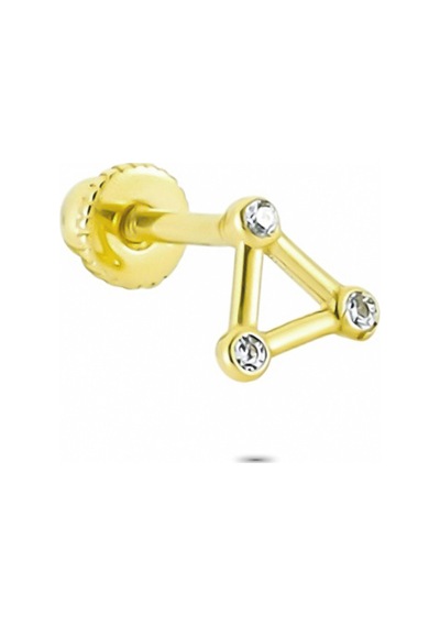 Glorria Altın Üçgen Helix Piercing (540178418) Sarı