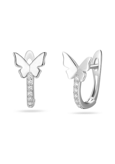 Brezza Lusso Jewelry Timeless Series Zarif Kelebek Tasarım J Model Gümüş Kadın Küpe Gümüş