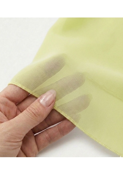 Jz Shop Düz Sade Şifon Kare Fular - Zarif Kadın Boyun Fuları Ve Bandana 50x50cm Açık Sarı