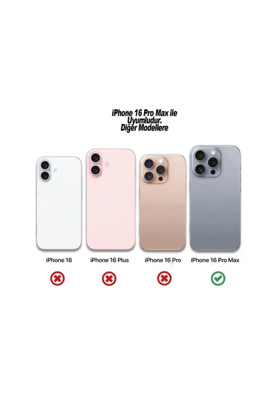Apple Uyumlu iPhone 16 Pro Max Ekran Koruyucu Kırılmaz Cam Tamperli