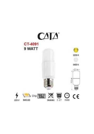 Cata Ct-4091 Led Buji Ampul (9W)