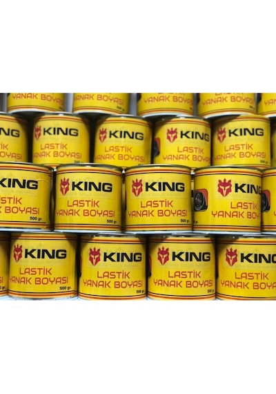 Ahmet Otomotiv Lastik Yanak Boyası Inci Beyazı 500 Gr + Bant + Fırça Komple Set