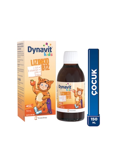 Dynavit Kids Lizinkid-b12 Şurup 150ml - Çocuk L-lizin Aminoasit Destek, B Vitamin, Krom, Çinko- Yemek Zamanı