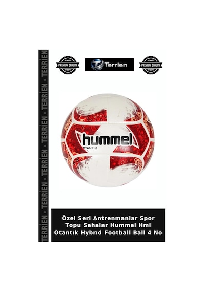 Özel Seri Antrenmanlar Spor Topu Sahalar Hummel Hml Otantık Hybrıd Football Ball 4 No Çok Renkli