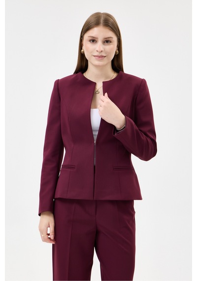 Velnara Moda Mürdüm Klasik Kadın Takım Elbise -sıfır Yaka Ceket & İspanyol Paça Pantolon Koyu Mürdüm - 927017052 Koyu Mürdüm Velnara Moda Mürdüm Klasik Kadın Takım Elbise -sıfır Yaka Ceket & İspanyol Paça Pantolon Koyu Mürdüm - 927017052 Koyu Mürdüm