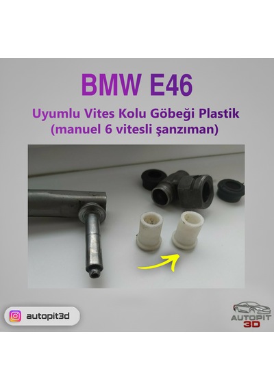 Bmw E46 Uyumlu Vites Kolu Göbeği Plastik Manuel 6 Vites Siyah