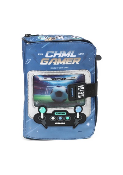 Chımola Chml Gamer Futbol Kalem Çantası Mavi E