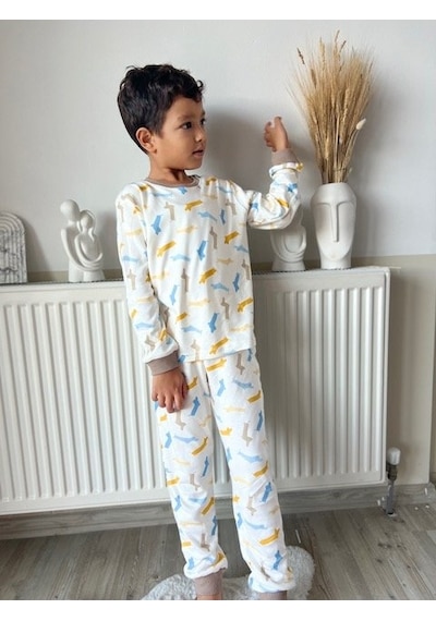 Key Kids Modal Köpekli Pijama Takımı 2-10 Yaş Çok Renkli