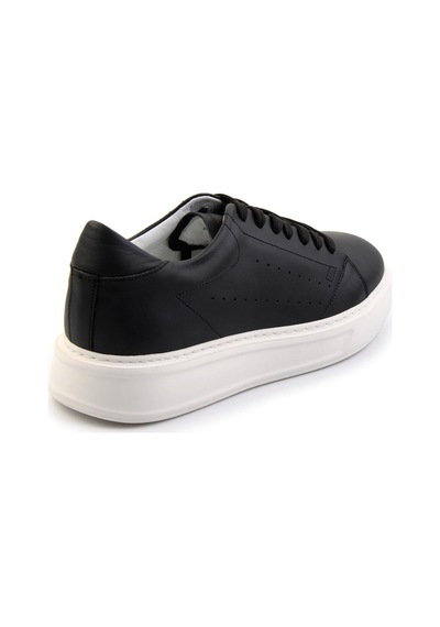 Bambi Siyah Leather Erkek Sneaker E01589521603 Siyah