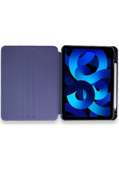 Uray Store Apple iPad Uyumlu Pro 11 2021 Kılıf Starling 360 Kalemlikli Tablet Kılıf - Lacivert Arka Kapak