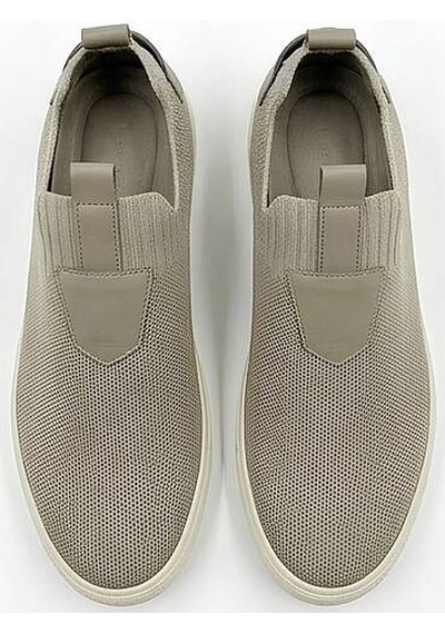 Daytex 4224 Erkek Slip-on - Full Triko Örgü Termo Taban Sneaker Koyu Boz Kahve
