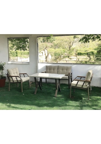 Tu Tienda Nergiz Model Bal Köpüğü Metal Renk- 2 1 1 Masa Bahçe Balkon Mobilyası,vizon Sütlü Kahve Tu Tienda Nergiz Model Bal Köpüğü Metal Renk- 2 1 1 Masa Bahçe Balkon Mobilyası,vizon Sütlü Kahve