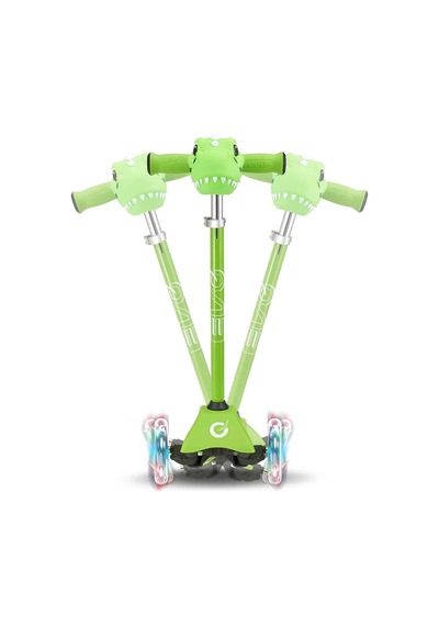 Dino 3 Teker Işıklı Scooter Nessiworld Yeşil