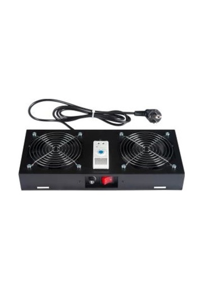 Lande 2'li Fan Modülü Termostat Switchli Duvar Tipi İçin Ln-fan-thm-2fwm-lg