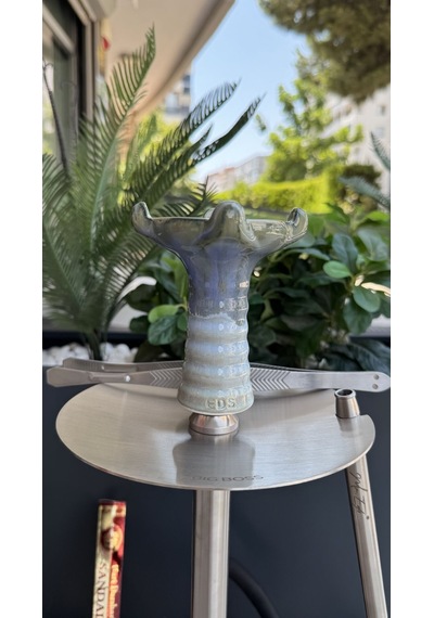 Mr Eds E24 Big Boss Pro Eco - Çelik Silver & Mr Eds L27 Taycan Nargile Lülesi