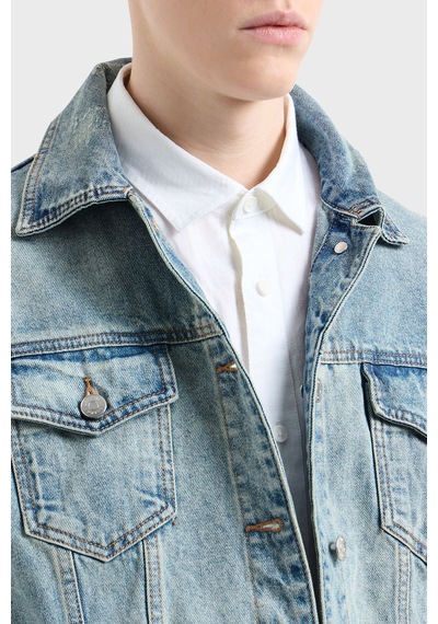 Armani Exchange Erkek Gömlek Xm001221 Af14619 U0001 Beyaz Beyaz