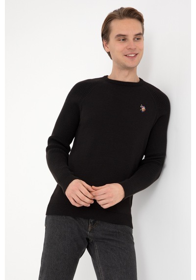 U.s. Polo Assn. Erkek Siyah Kazak /triko 50314983-vr046 Siyah