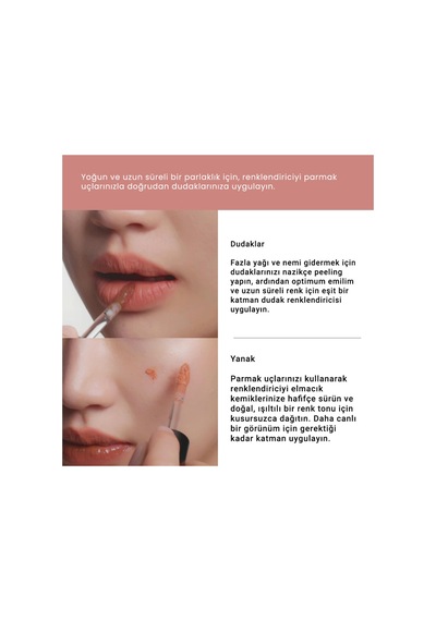 Charm Tint Base Blurry - Kore Dudak Tinti, Krem Allık - Coral Gem Ff7f50