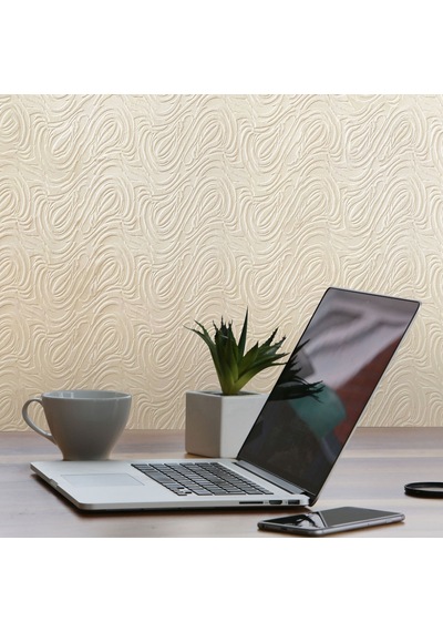 Tink 3d Kendinden Yapışkanlı Akustik Keçe Panel Dalgalı Desenli 52x98 Cm 10 Adet 5 M² Ekru