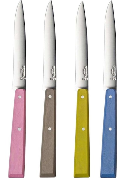 Opinel Bon Appetit Ahşap 4'lü Biftek Kamp Bıçak Seti Çok Renkli