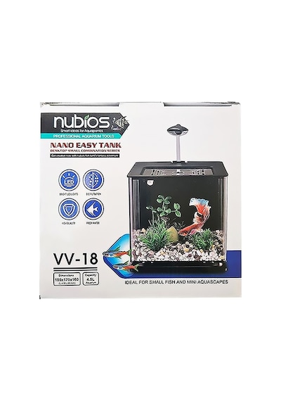 Nubios - 567 - Nano Easy Tank 4,5 - Kmrsfres - L Siyah