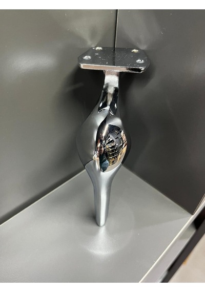 Kaşık Metal Ayak 20cm Krom Renk Kitaplık Koltuk Tv Ünite Dolap Komidin Modern Mobilya Ayağı Gümüş