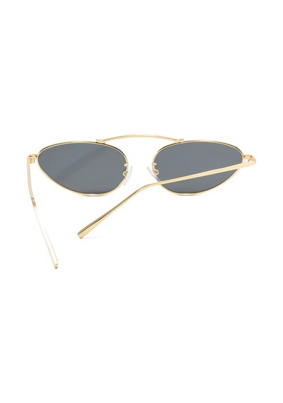 Orveno Altın Metal Çerçeve Füme Cam Pilot Vintage Retro Güneş Gözlüğü Rose Gold