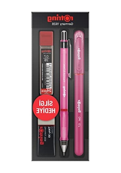 Jel Kalem Seti, 0,7 Mm Uç Kalınlığı, Mekanik Kurşun Ve Silgi Seti, Pembe .