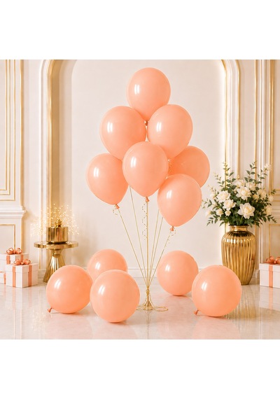 Somon Renk Lateks Makaron Balon 30 Cm - 100 Adet